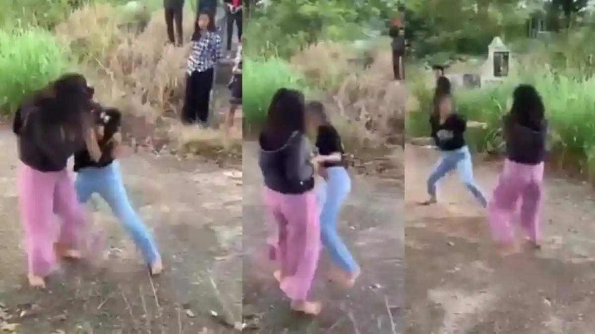 Viral 2 Remaja Cewek Duel Pakai Celurit, Bukan Melerai Temannya Malah Jadi Wasit Kini Diburu Polisi