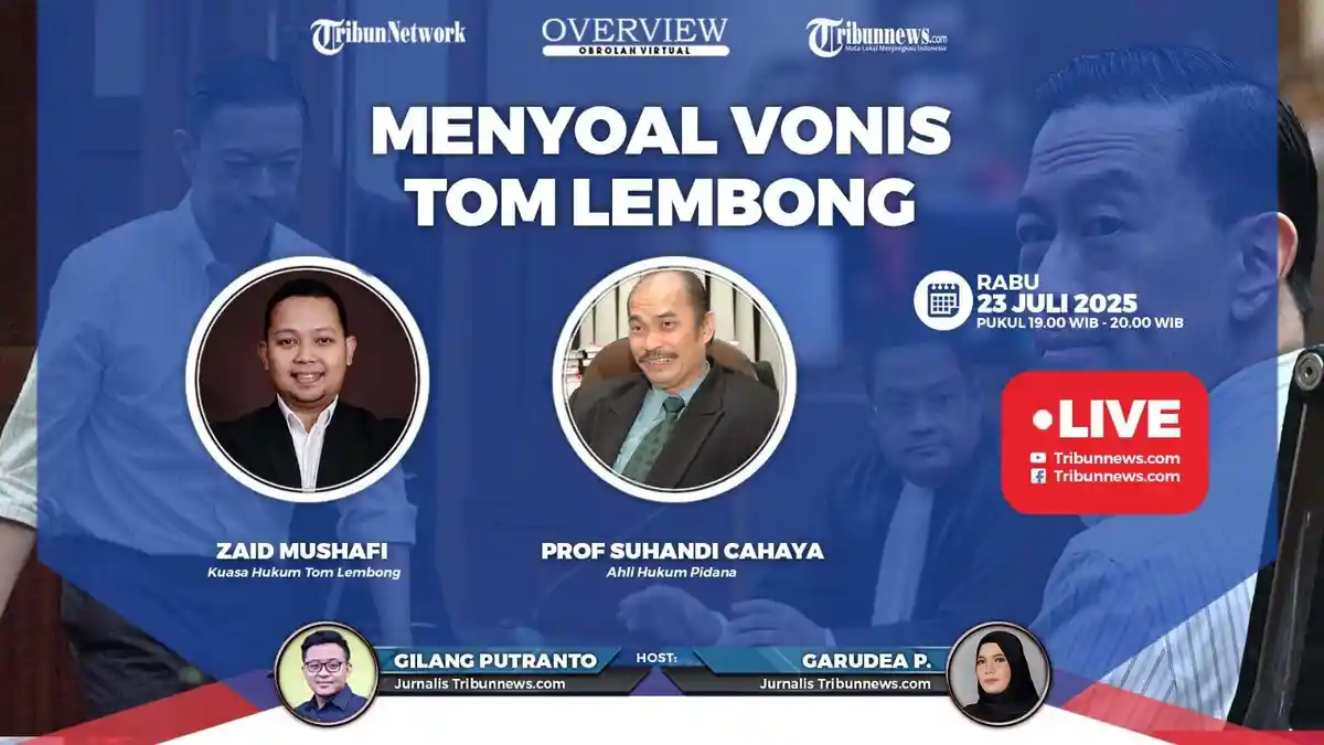 Talkshow Overview 23 Juli 2025: Menyoal Vonis Tom Lembong