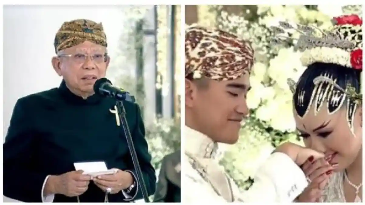 Wakil Presiden KH Maruf Amin Beri Pesan Khusus  ke Kaesang-Erina: Tidak Ada Pasangan yang Sempurna