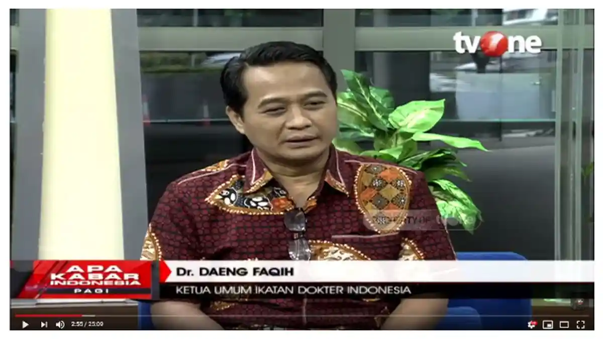 Sebut Beda Virus Corona dengan Flu Burung dan SARS, Ketua IDI Imbau Warga Tak Khawatir, Ini Sebabnya