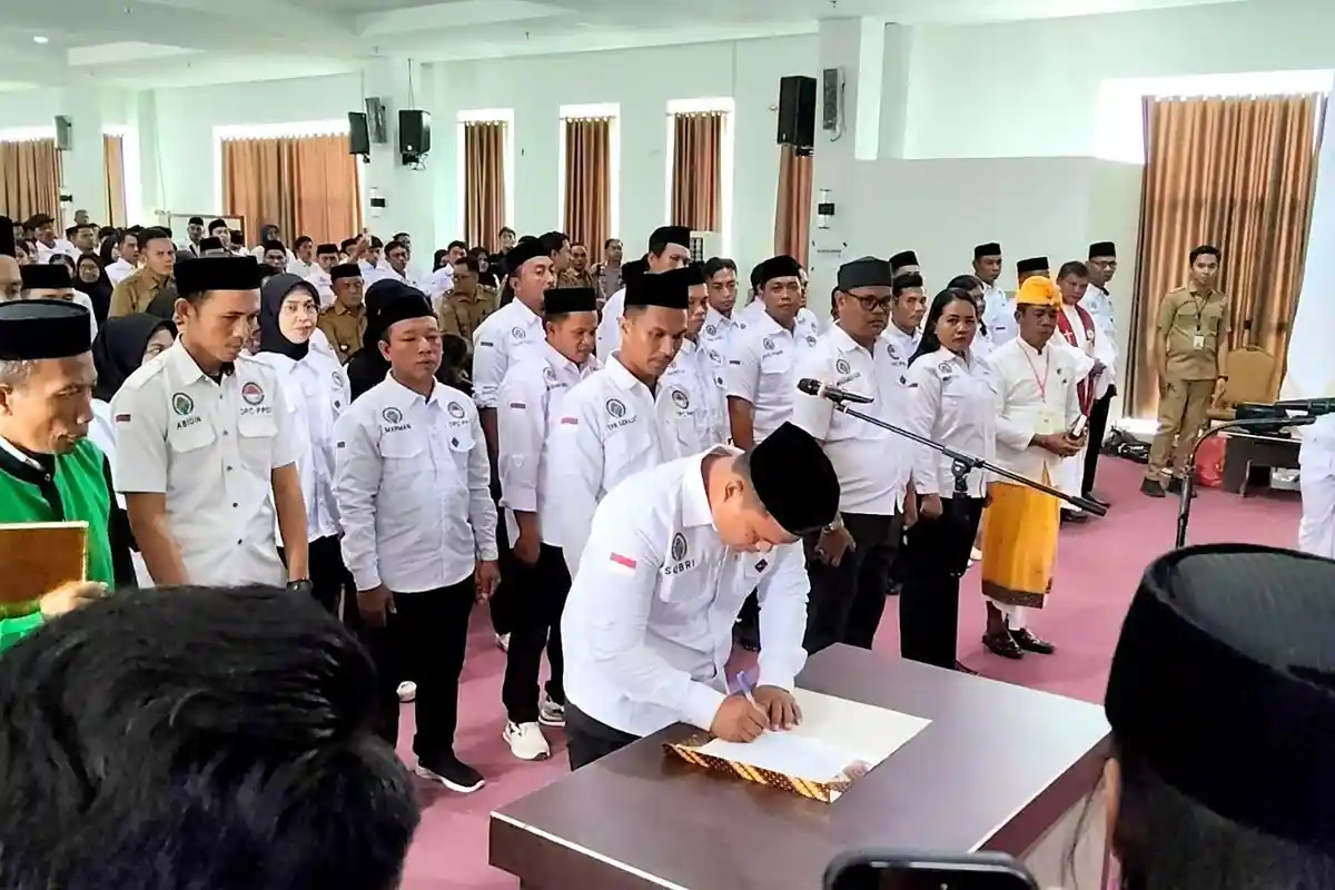 500 Pengurus PPDI MP Mamuju Tengah Dilantik, Perjuangkan Aspirasi Perangkat Desa