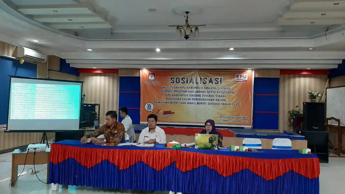 KPU Sintang Jabarkan Kesiapan Penyelenggaraan Pemilu 2020