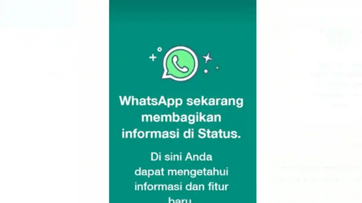 Mendadak Muncul Pemberitahuan WhatsApp di Status Pengguna, Apa Apa?