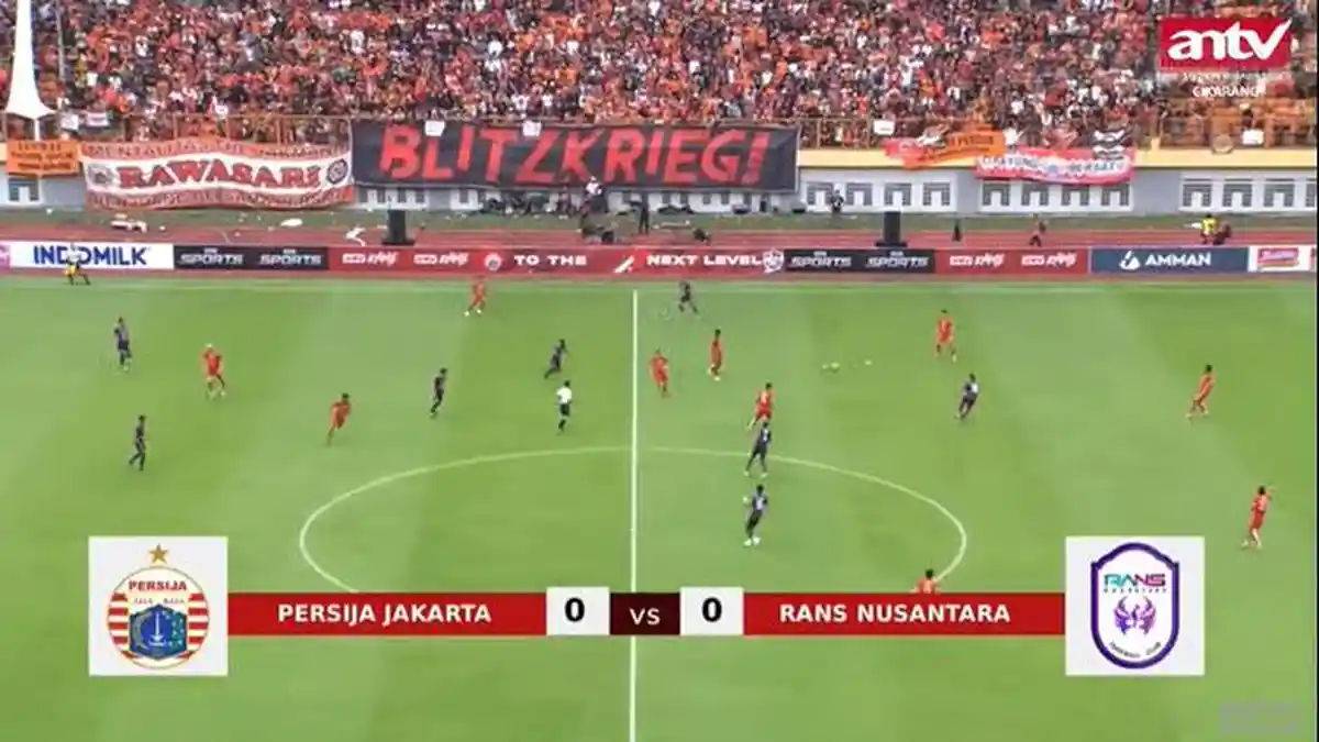 SEDANG Berlangsung Live Streaming Persija vs RANS Nusantara FC, Kick Off 16.30 WIB