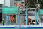 Pembongkaran Halte TransJakarta BI untuk Pengerjaan MRT Fase II