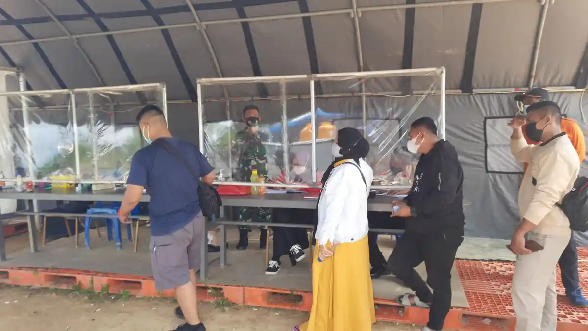 Pengendara Masuk Tanjung Selor Tanpa Sertifikat Vaksin Covid-19 Boleh Melintas