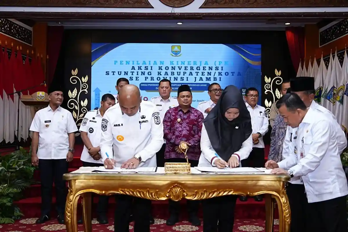 Tebo Raih Penghargaan Dukungan Regulasi Aksi Konvergensi Stunting Tingkat Provinsi Jambi Tahun 2024