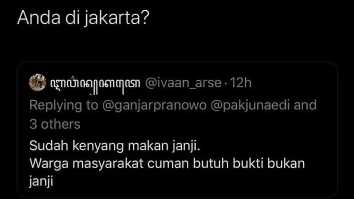 Gara-gara Tulis Ini di Twitter, Ganjar Pranowo Dikira Kritik Anies Baswedan