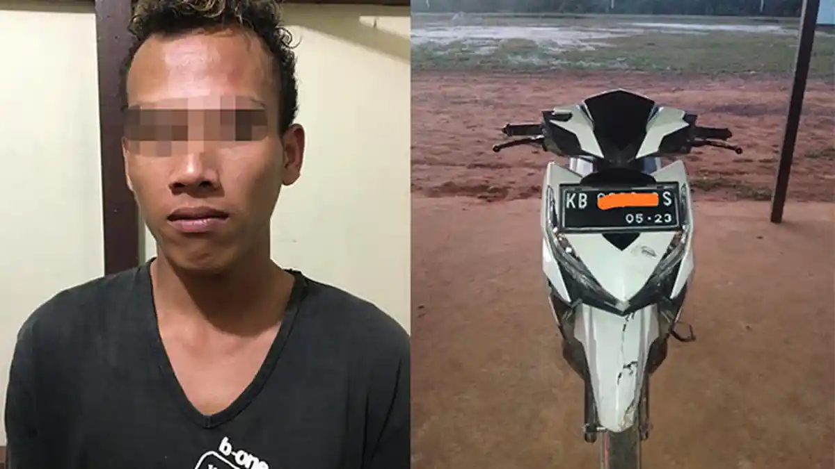 Mencuri Motor Vario, Seorang Pemuda Ditangkap Polsek Barat