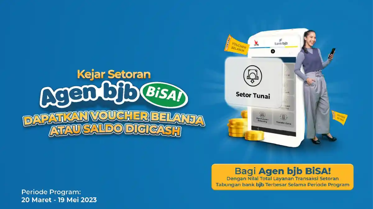 bank bjb Manjakan Agen bjb BiSA! Beri Hadiah Voucher Belanja dan Saldo DigiCash