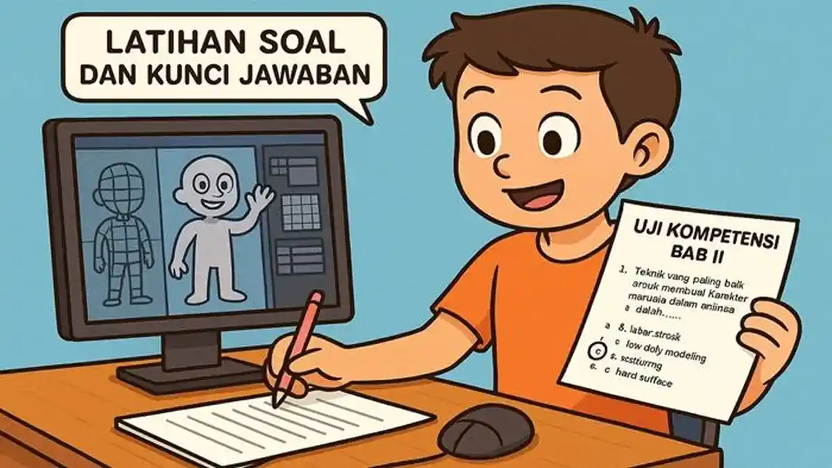 Latihan Soal dan Kunci Jawaban Uji Kompetensi Animasi Kelas 11 dan 12 ...