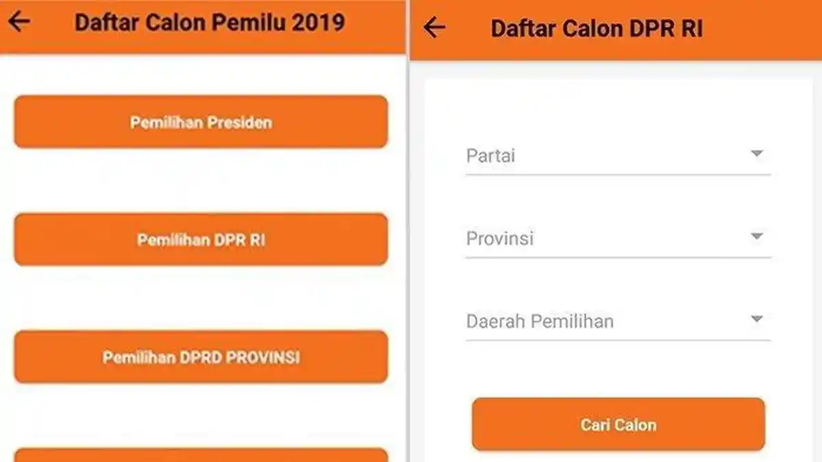 Lewat Smartphone Anda Dapat Mengecek Caleg Pemilu 2019, Ini Aplikasinya!