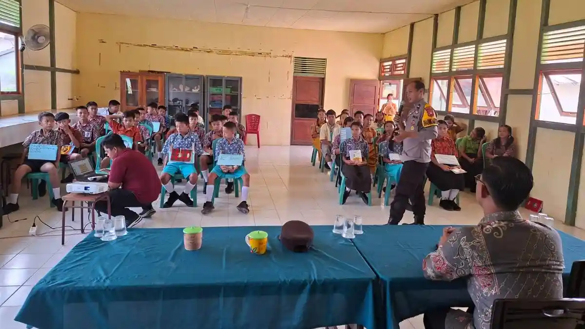Perangi Narkoba Sejak Dini, Polsek Meliau Gencarkan Edukasi Bahaya Narkotika ke Pelajar SMP