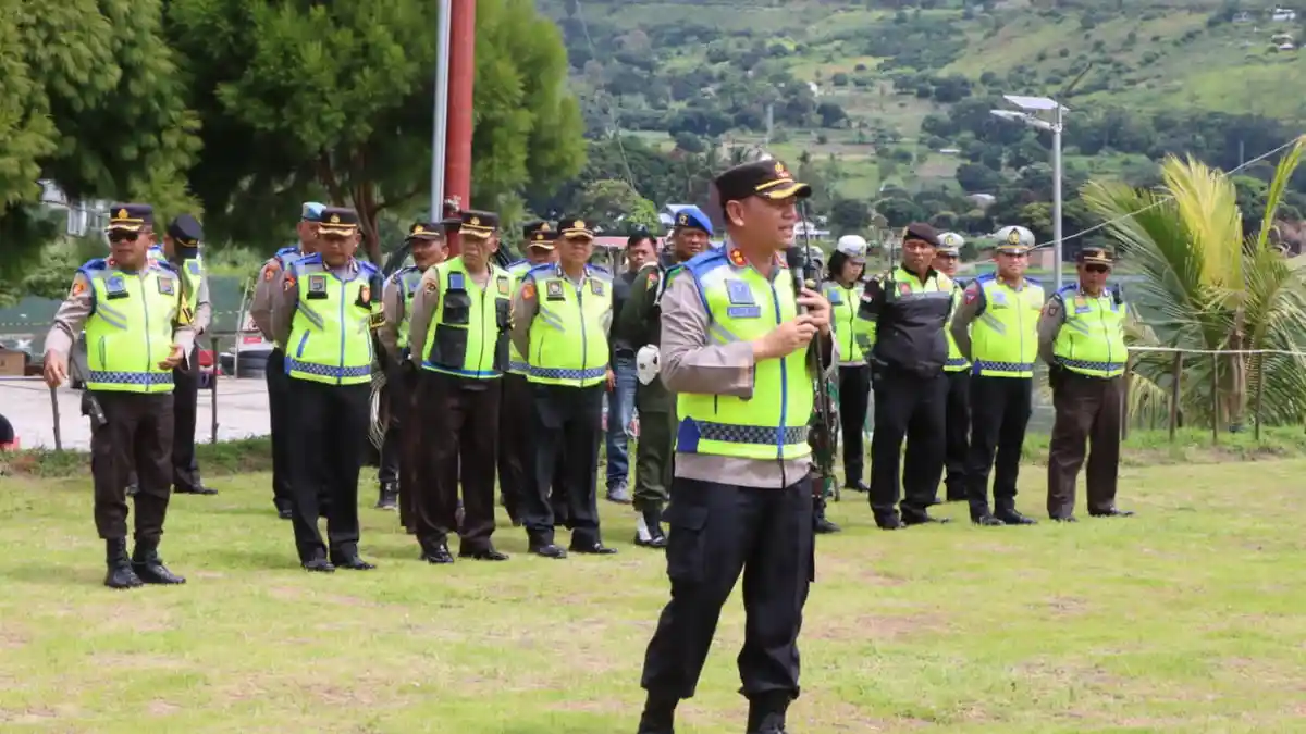 GR Pengamanan Aquabike di Pantai Tongging, Kapolres: Kita Pastikan Event Berjalan Aman Dan Lancar