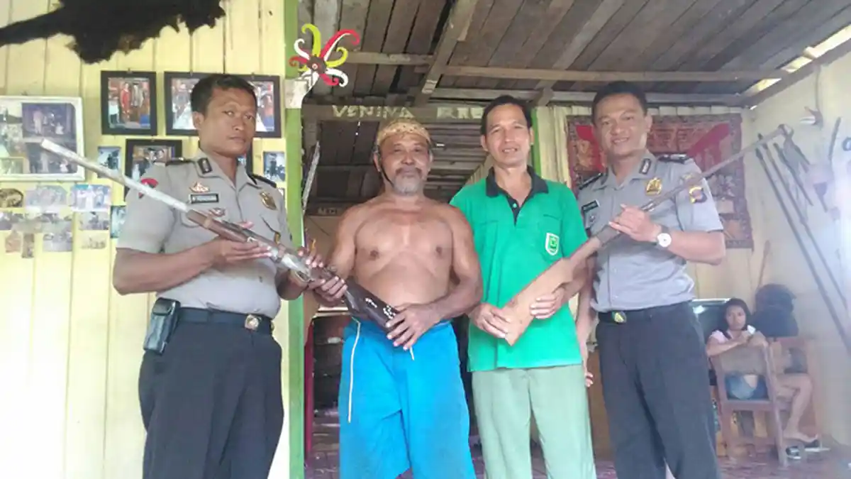 Polres Berau Sudah Amankan 45 Pucuk Senjata Api Pemberian Warga