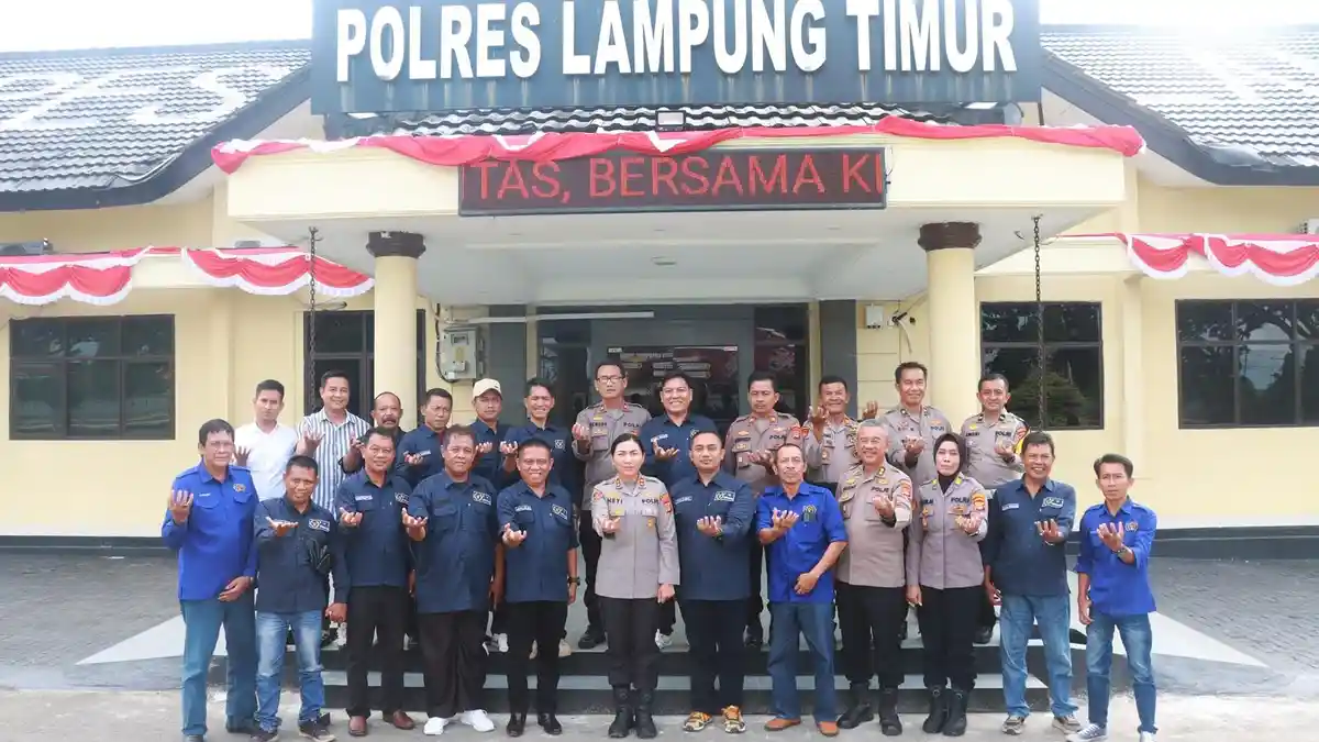 Kapolres Lampung Timur Polda Lampung Terima Audiensi PWI, Media Punya Peran Penting