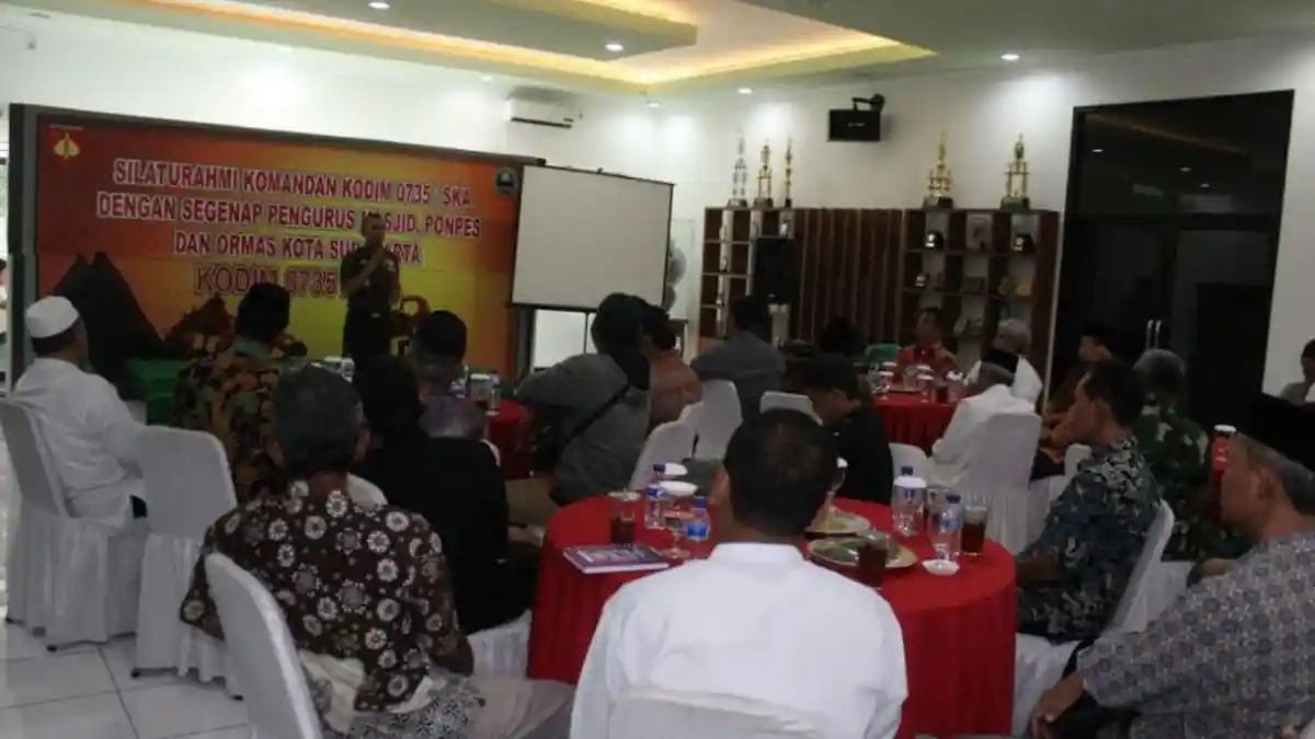 Jaga Kondusifitas Kota, Kodim 0735/Surakarta Undang Ormas Islam di Solo