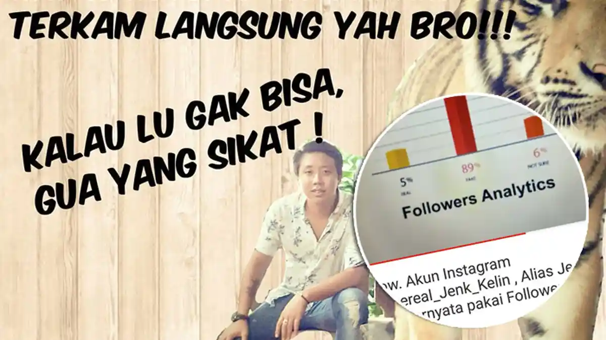 Pablo Putera Benua Kembali Bermanuver, Akun Thereal Jenk Kelin Disebut Pakai Followers Abal-abal