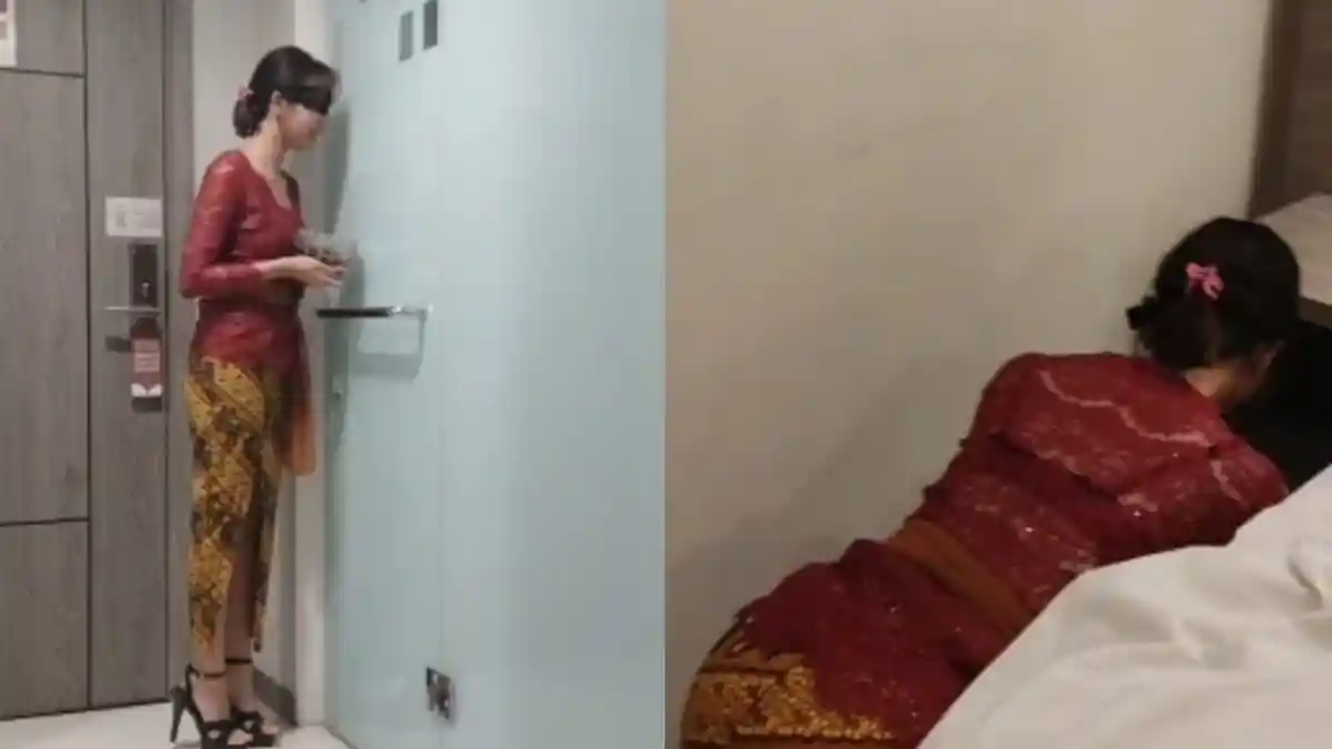 Pasangan Dalam Video Perempuan Berkebaya Merah Ternyata Berasal Dari Surabaya dan Malang