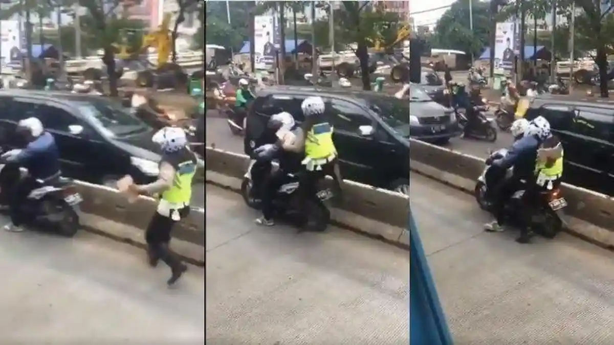 Viral Polisi Meloncat ke Motor Pengendara, Prabowo Subianto Sampaikan Hal Ini
