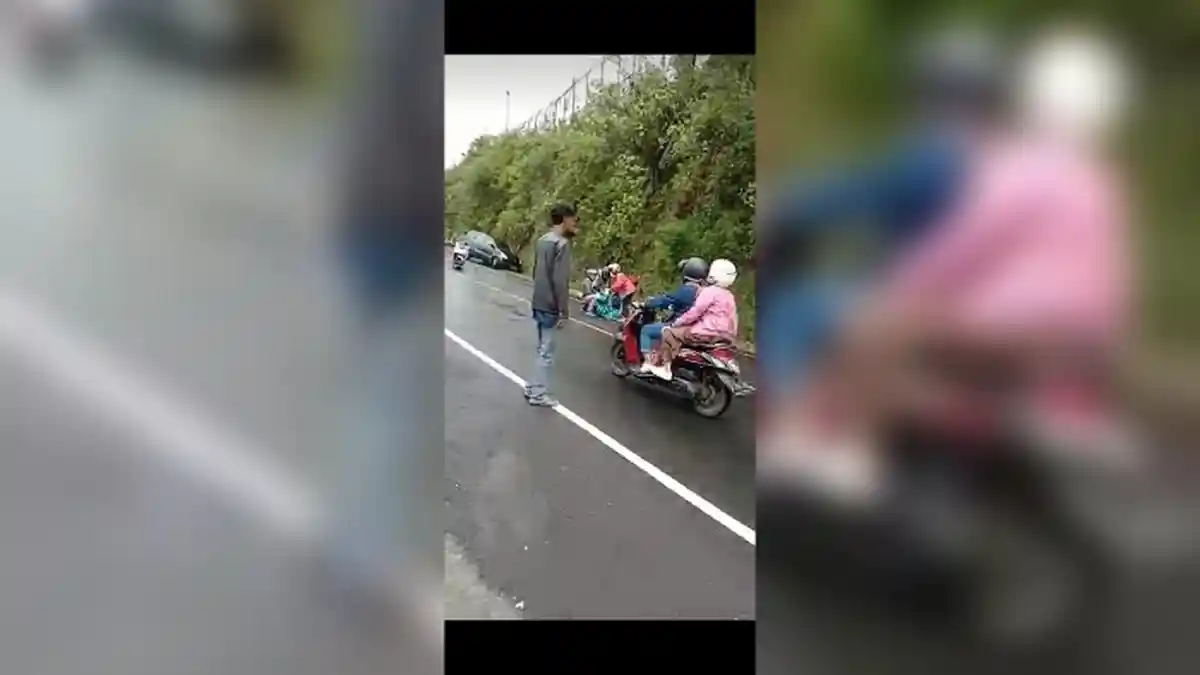 HATI-Hati Lintasi Kawasan Puncak Sore Ini, Viral Video Banyak Kendaraan Kecelakaan, Solar Tumpah