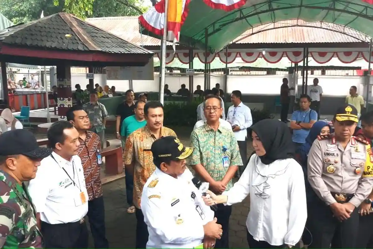 Gebernur, Pangdam dan Kapolda Sulsel Pantau TPS Lapas Kelas 1 Makassar