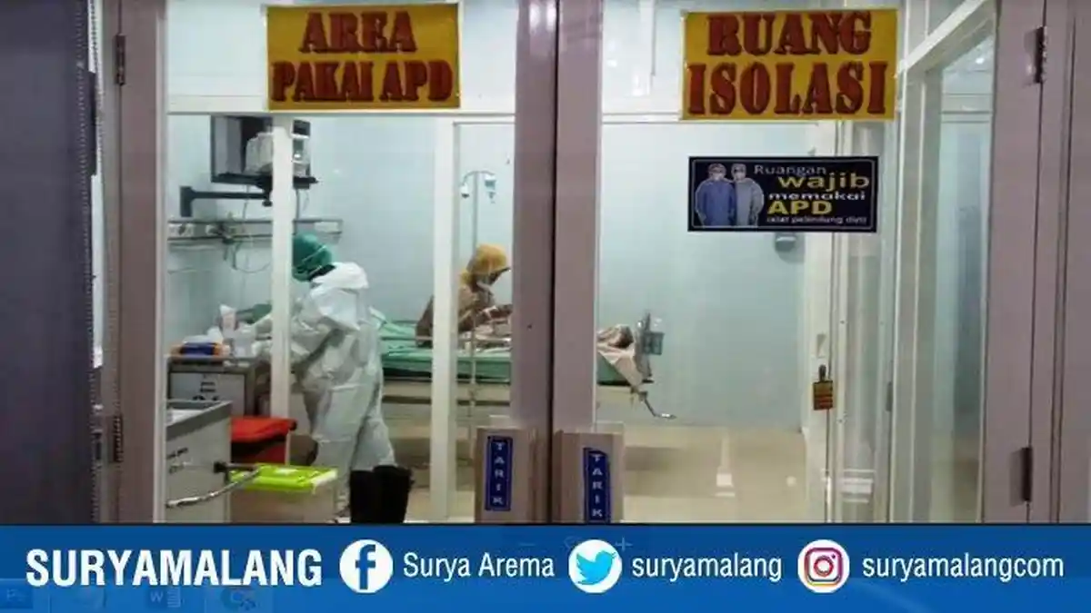 Pasien Suspect Terjangkit Virus Corona dari Kediri Dibawa Perawat Ber-APD Lengkap di RSUD dr Iskak