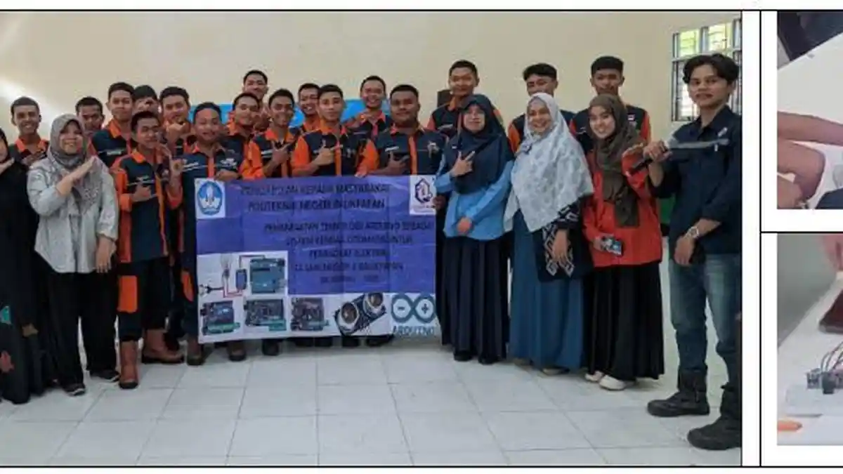 Poltekba Berbagi Teknologi Arduino Uno di SMK Negeri 6 Balikpapan