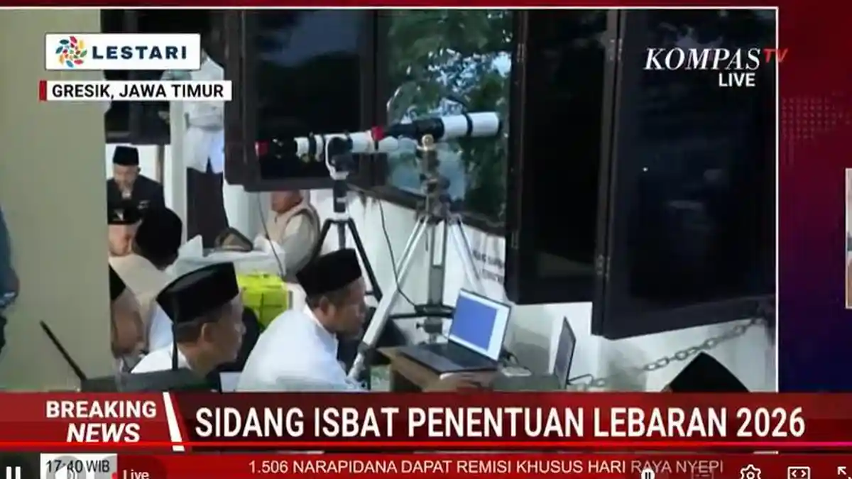 Update Rukyatul Hilal di Gresik: Hilal Belum Terlihat, Posisi Masih di Bawah 2 Derajat