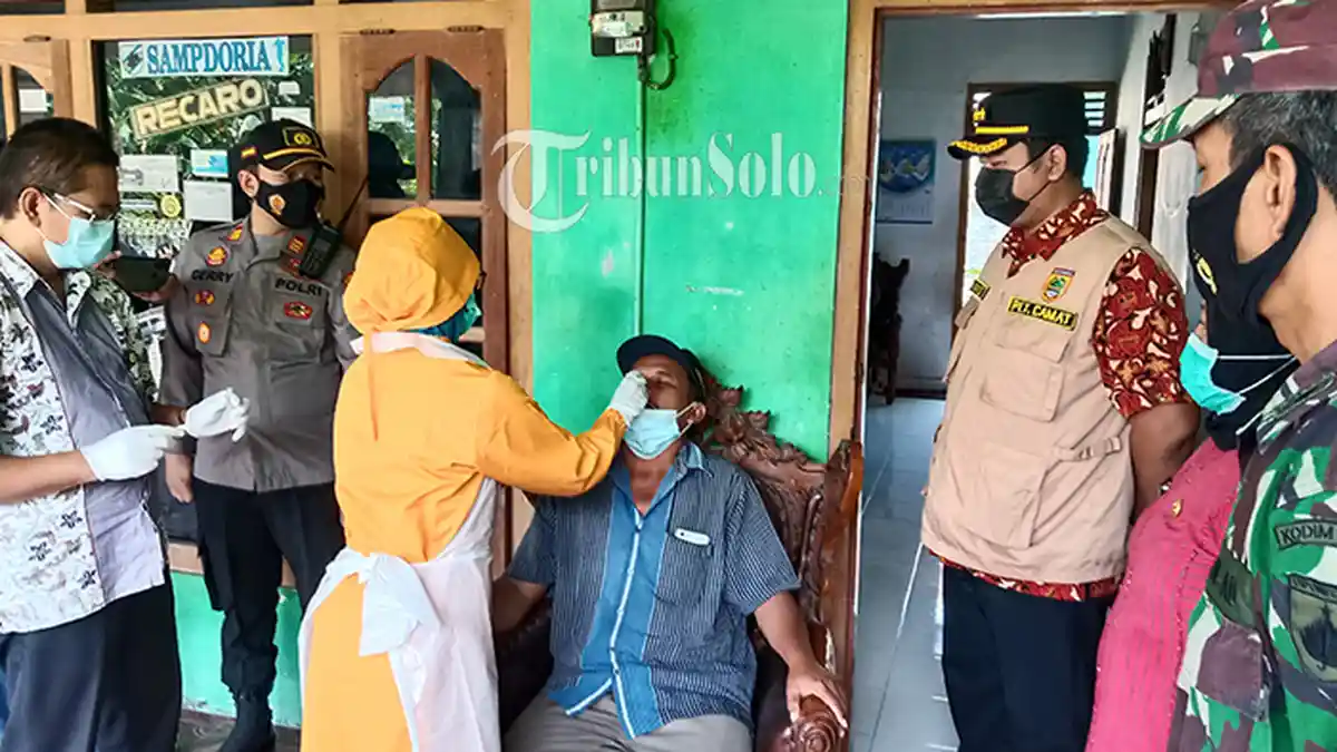 Ratusan Pemudik Tiba di Sukoharjo, Kena Sidak Satgas, Jalani Rapid Antigen
