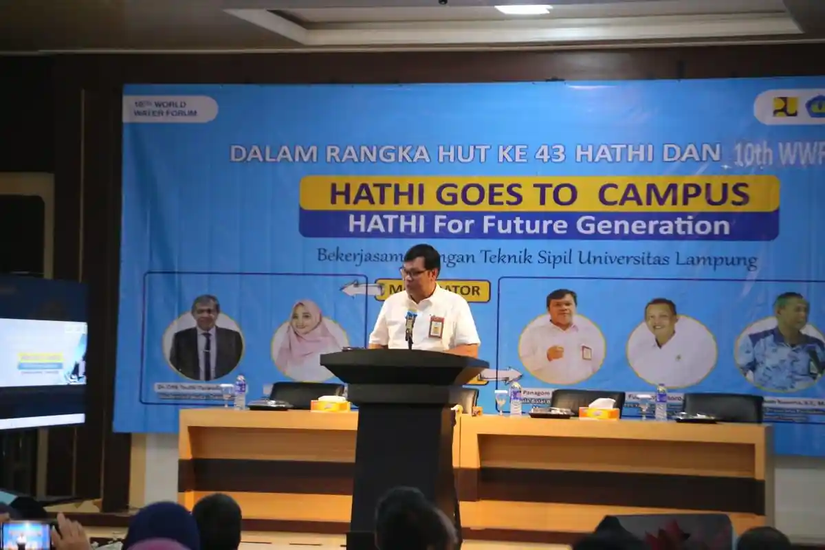 HATHI Gandeng Unila Goes to Campus Rangkul Generasi Muda Kelola Sumber Daya Air Berkelanjutan