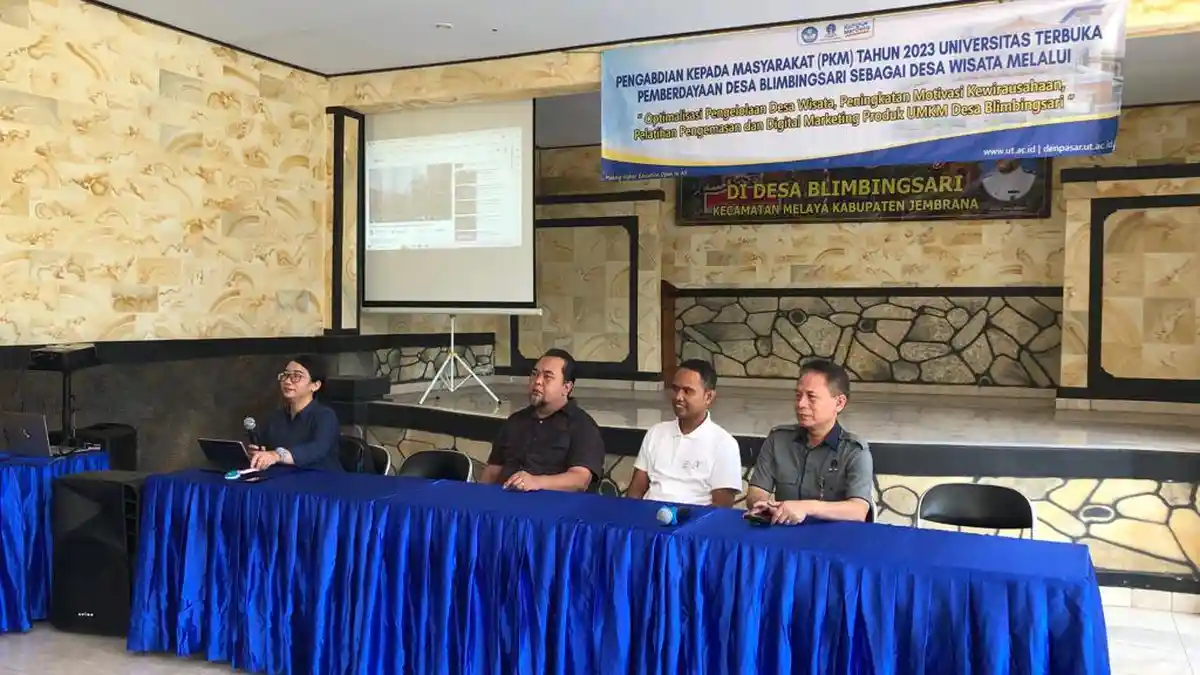 PKM Bina Desa Universitas Terbuka Denpasar di Desa Blimbingsari Jembrana