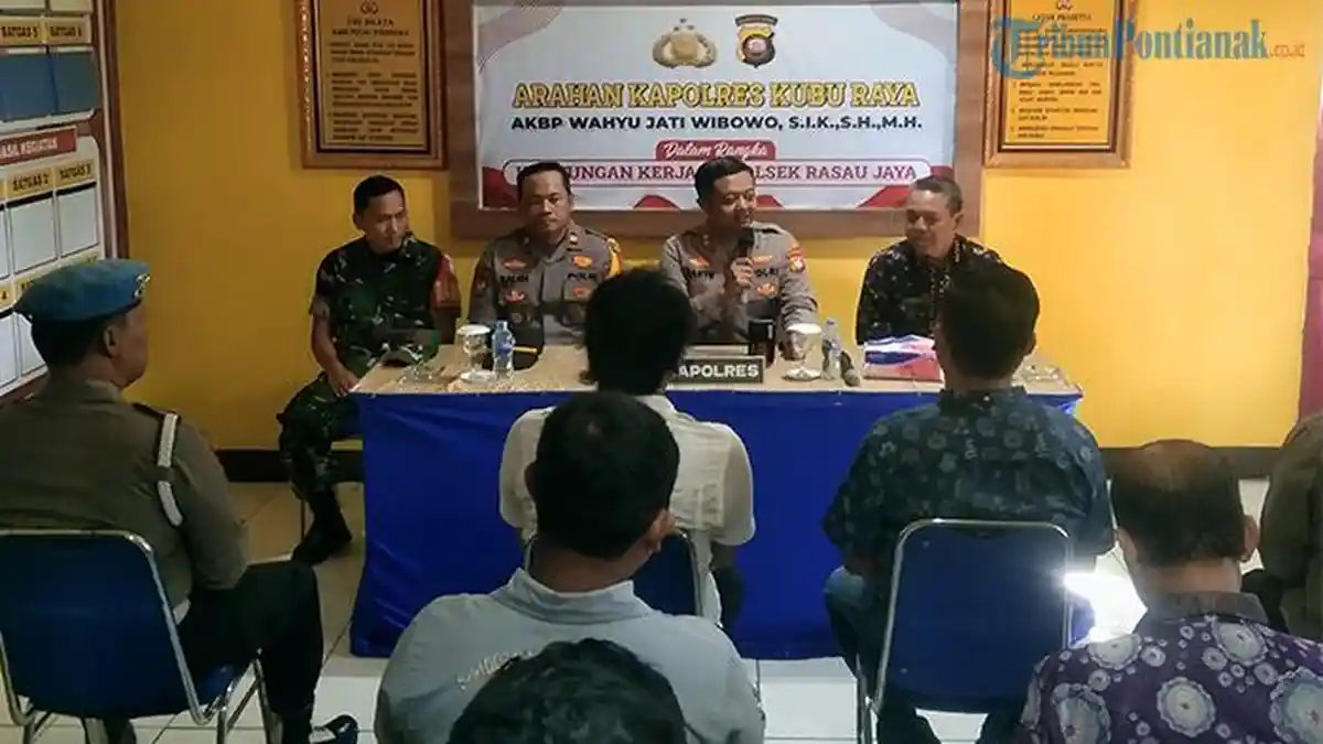 Kunjungi Polsek Rasau Jaya, Kapolres Kubu Raya Tekankan 3 Hal Ini
