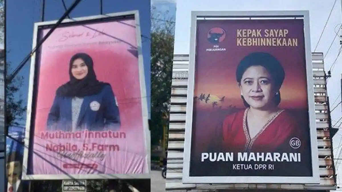Bukan Tokoh Tapi Baliho Mahasiswi Cantik Ini Lebih Viral daripada Baliho Puan Maharani, Ini Kisahnya