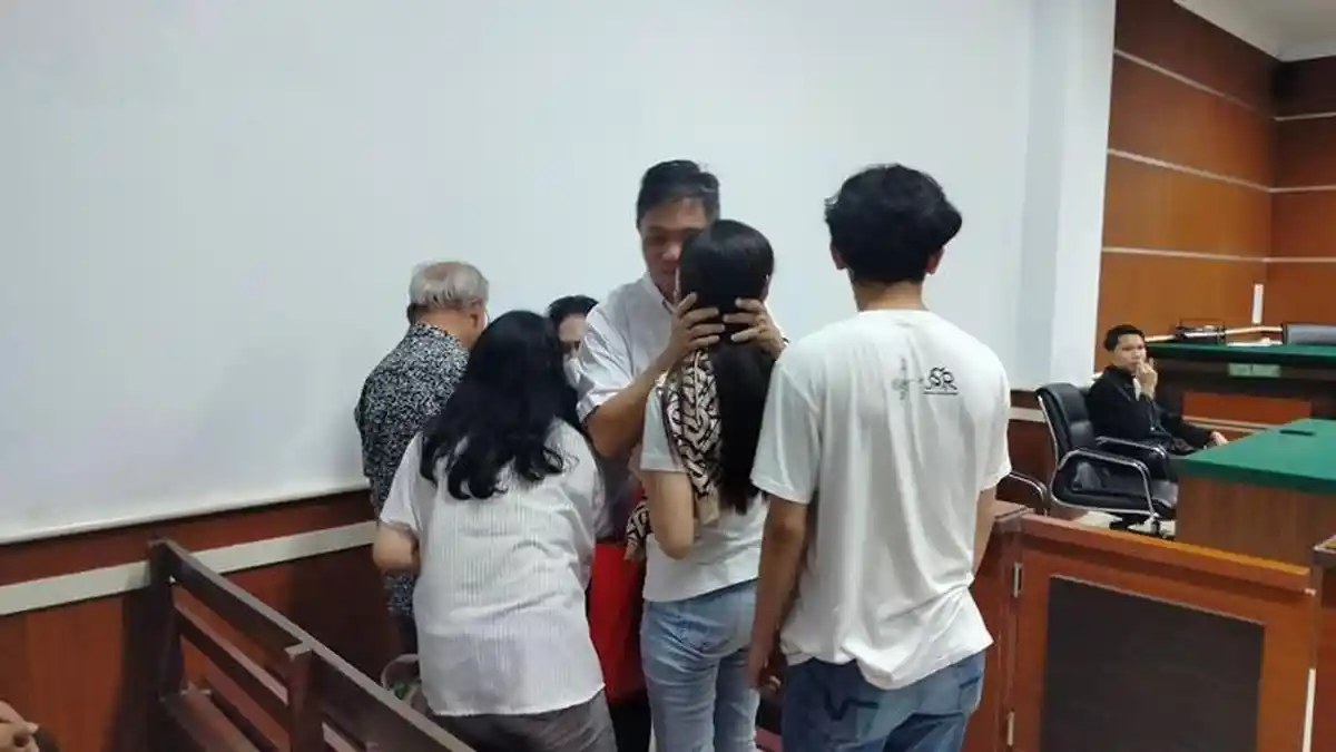 Potret Sidang Putusan Korupsi Bantuan Bencana Sangihe di PN Manado Sulawesi Utara