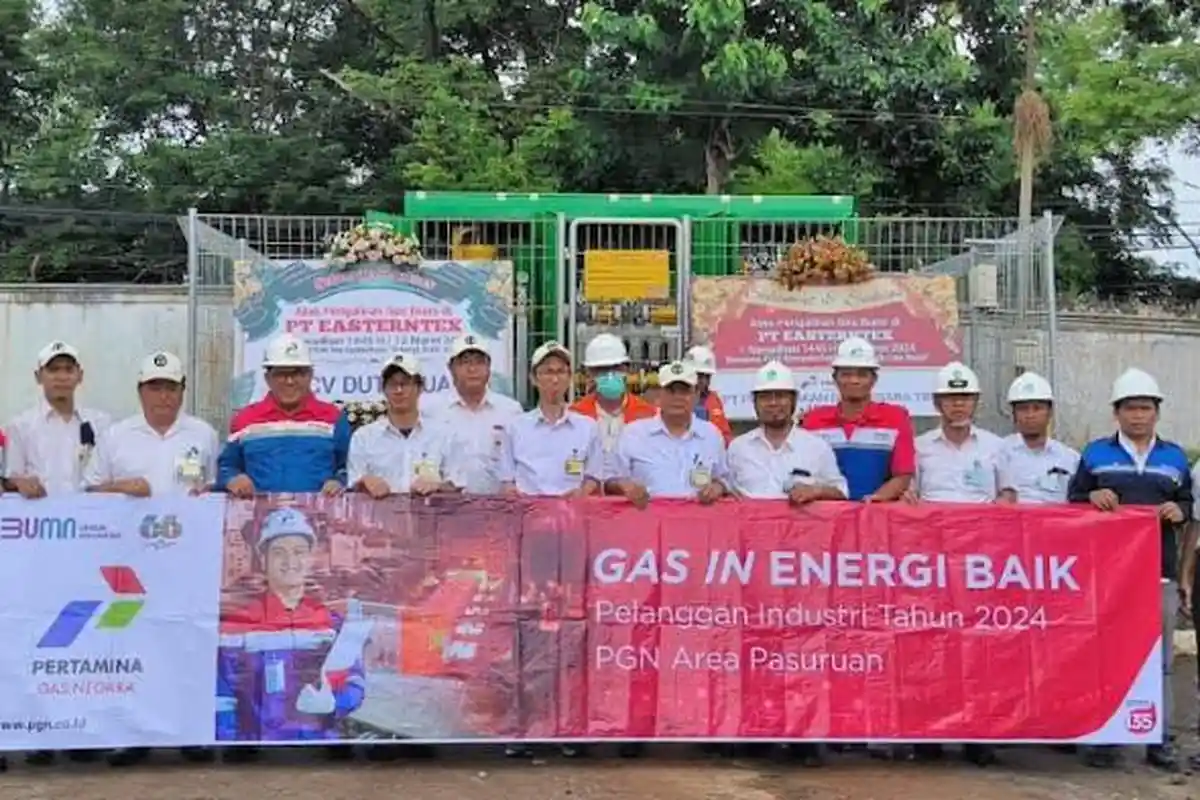 Konversi Bahan Bakar Pakai Gas Bumi, PT Easterntex Pasuruan Kontrak PJBG dengan PGN