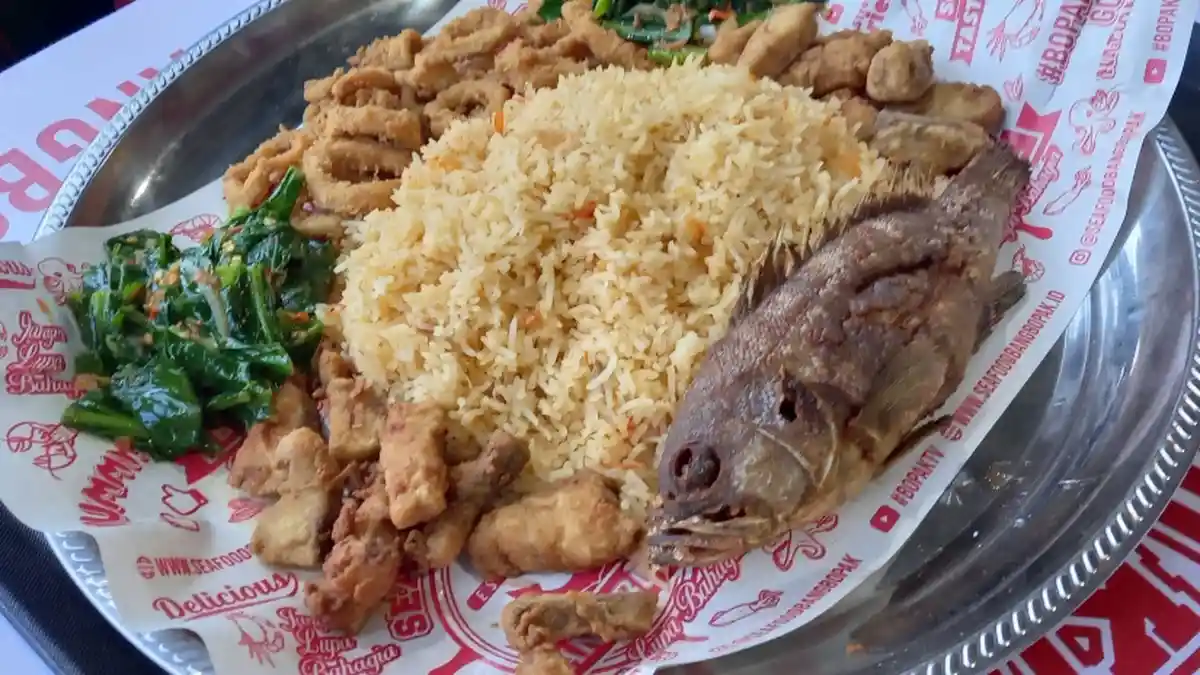 Lezat dan Gurihnya Nasi Biryani Pedas Combo Ala Bang Bopak, Porsinya Banyak Bisa Disantap 5 Orang