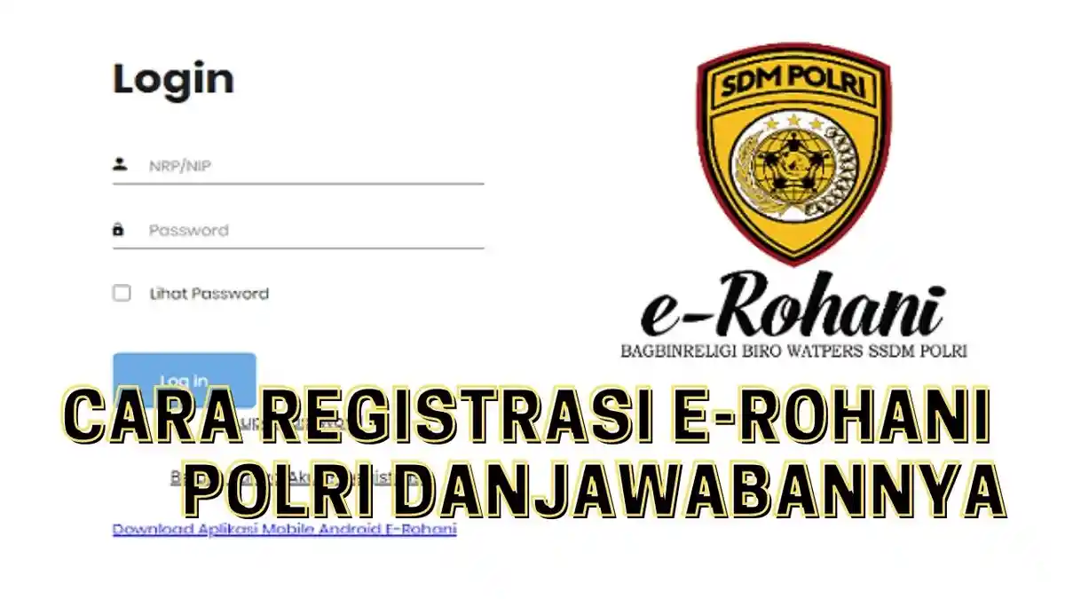 Cara Mendaftar e Rohani Polri, Bobot Nilai dan Kunci Jawabannya
