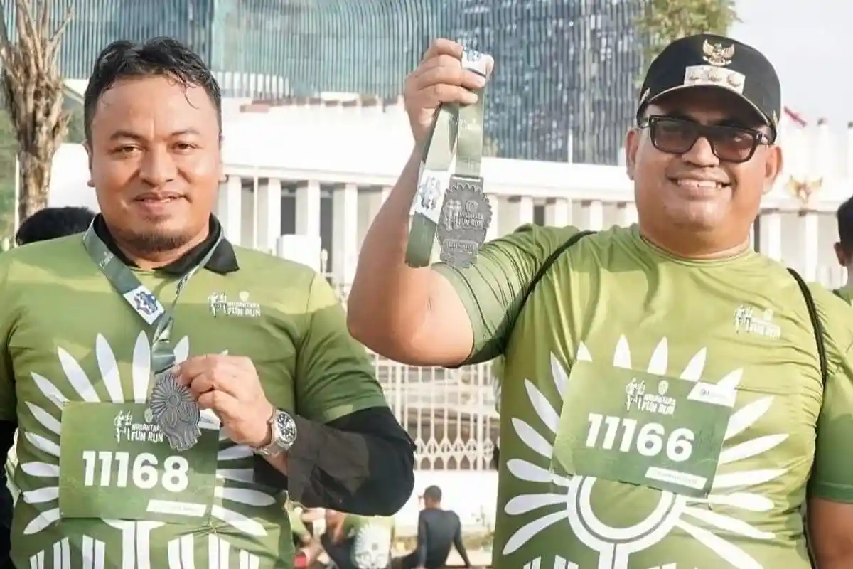 Pj Bupati PPU Zainal Arifin Ikut Partisipasi Nusantara TNI Fun Run di IKN