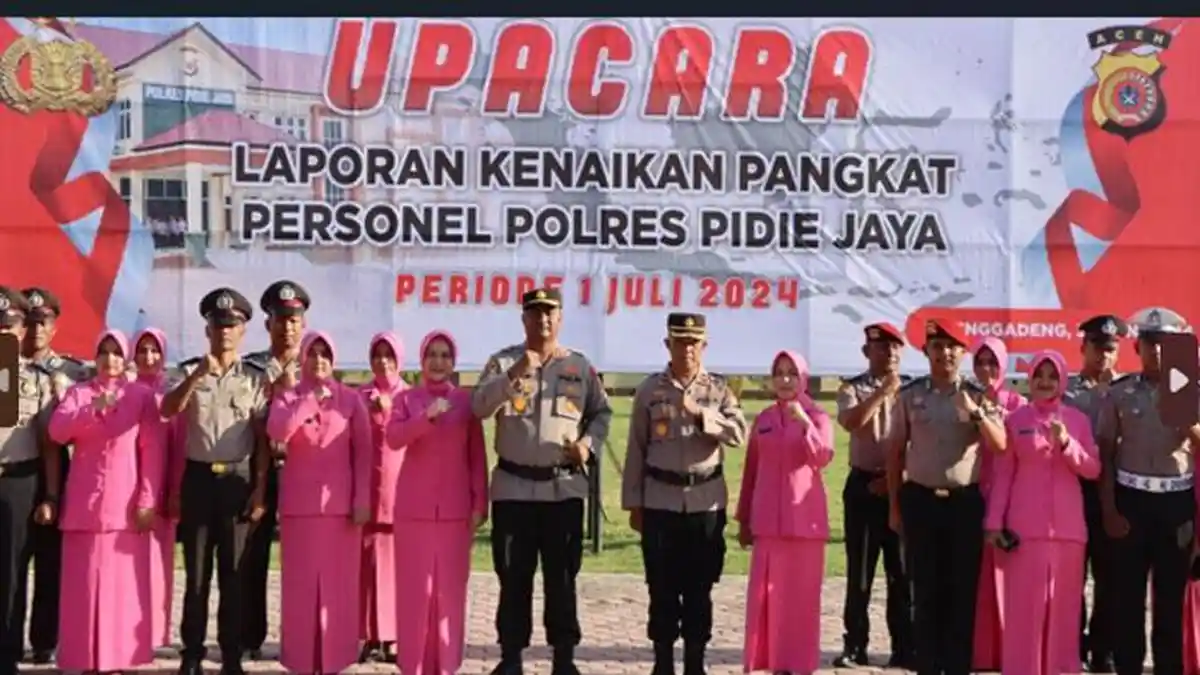 18 Personel Polres Pijay Naik Pangkat Setingkat Lebih Tinggi, Didominasi Aiptu ke Ipda