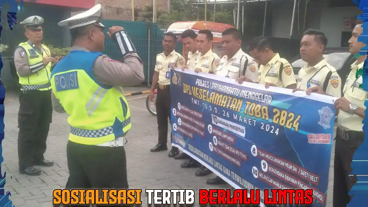 Sat Lantas Polres Labuhanbatu Penyuluhan Ops Keselamatan Toba 2024 Secara Rutin