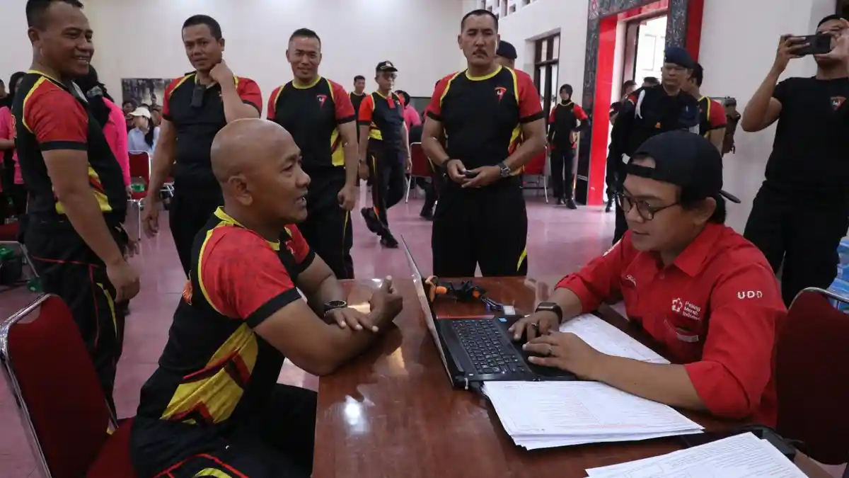 Setetes Darah untuk Negeri, Brimob Sumut Rikes & Donor Darah Sambut HUT ke-80 Korps Brimob Polri