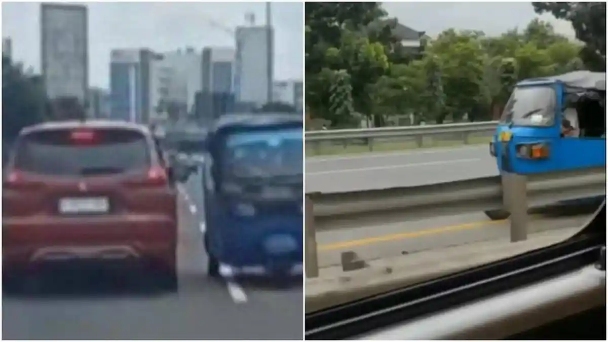 Kejadian Viral Bajaj Lawan Arah di Tol, Terbaru di Jakarta-Tangerang, Pengendara Ikuti Google Maps