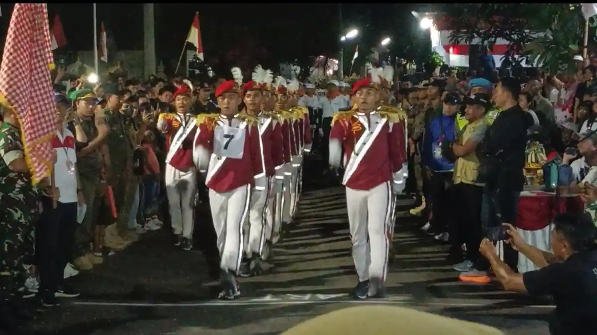 Juara Pertama Gerak Jalan Kategori 17 dan 45 Kilometer Diborong SMA Negeri Bali Mandara