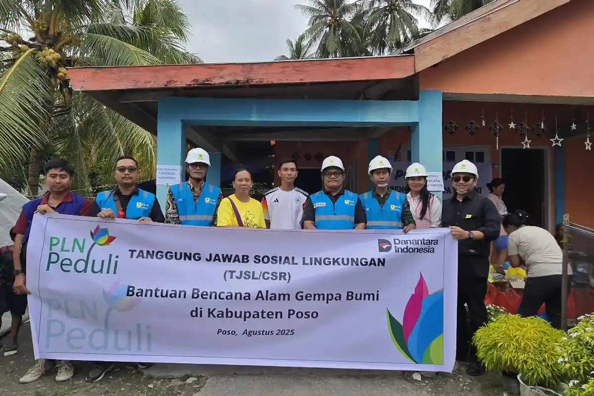 PLN UID Suluttenggo Salurkan Bantuan untuk Warga Terdampak Gempa Poso