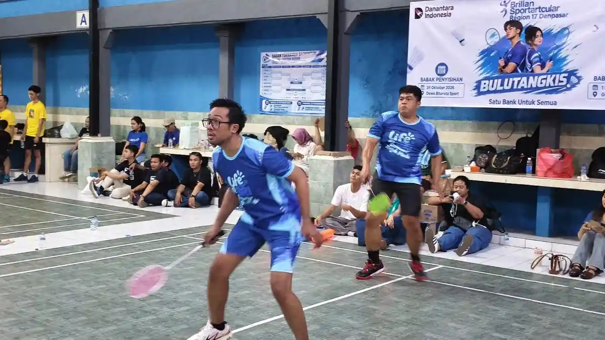 15 Tim Unit Kerja BRI Se-Bali Ramaikan BRILIAN Sportartcular Cabor Bulu ...