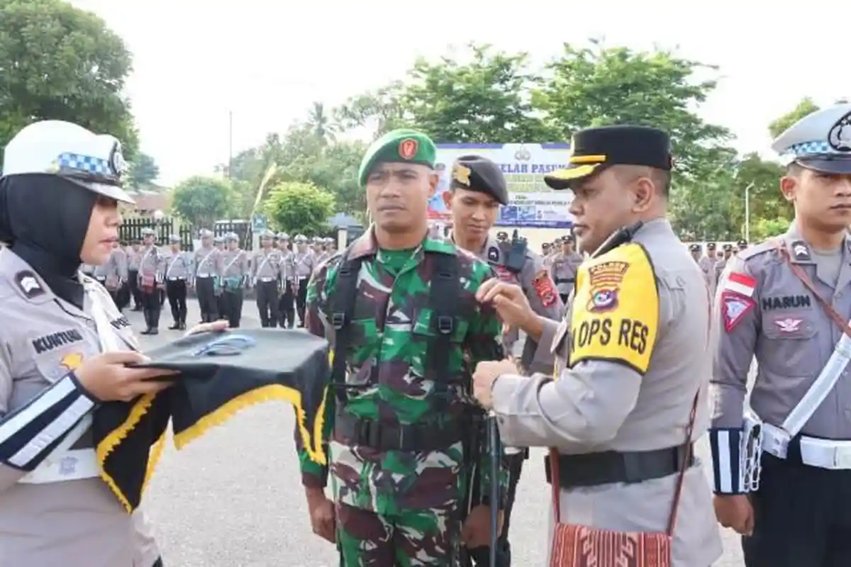 Polres Timor Tengah Utara Gelar Apel Gelar Pasukan Operasi Kewilayahan Zebra Turangga 2023