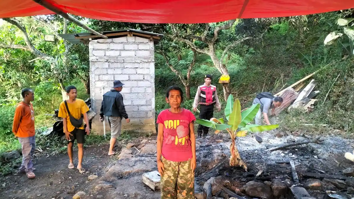 Ditinggal Kerja Jadi Pengayah, Rumah Lansia di Desa Kayuputih Buleleng Bali Ludes Kebakaran