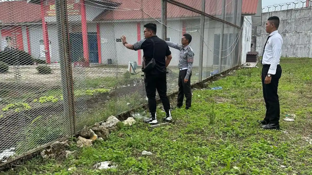 Tingkatkan Deteksi Dini, Rutan Humbang Hasundutan Kontrol Area Brandgang