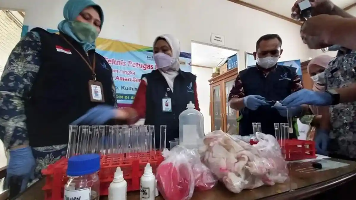 BPOM Temukan Sampel Makanan di Pasar Bitingan Kudus Mengandung Zat Berbahaya